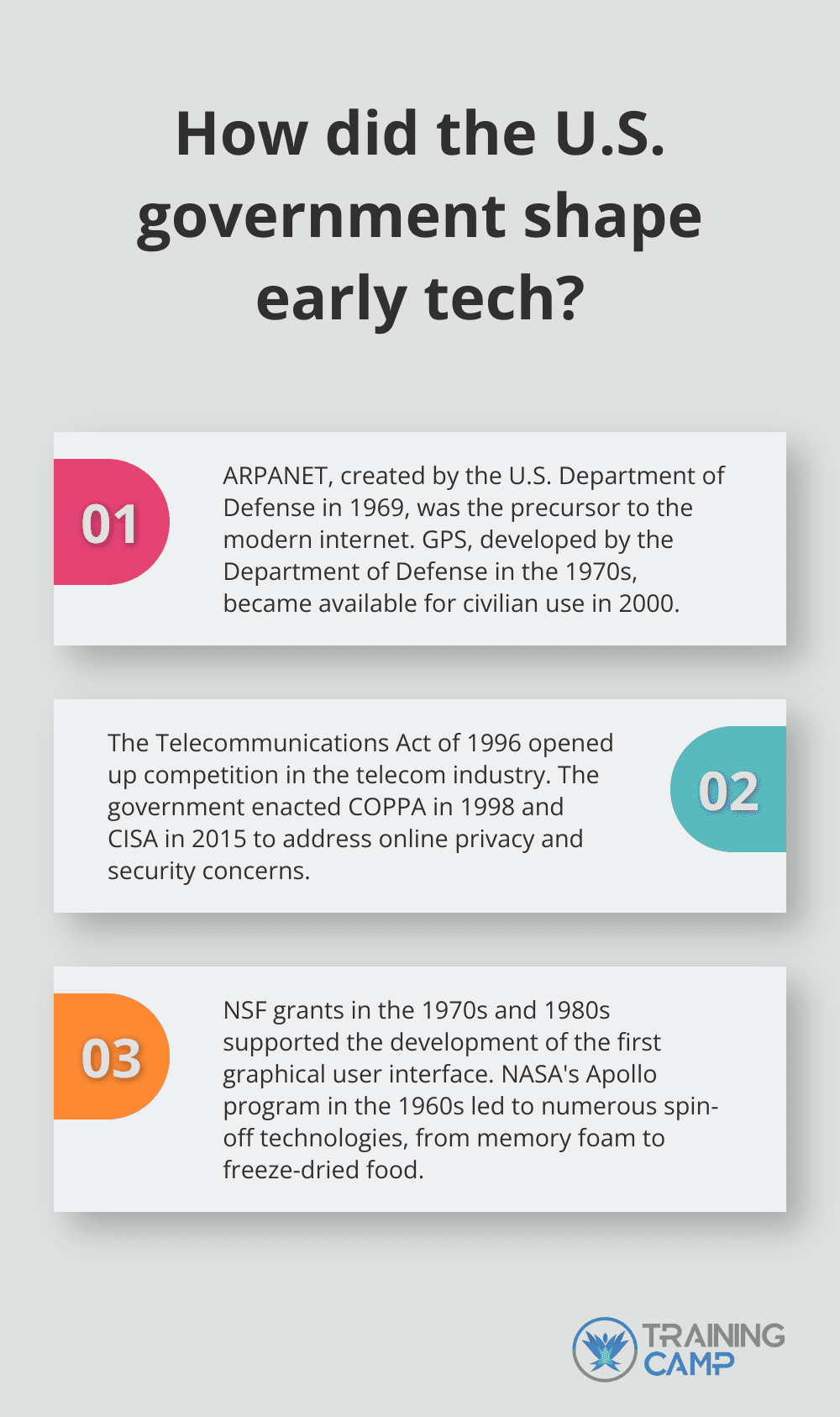 Fact - How did the U.S. government shape early tech?